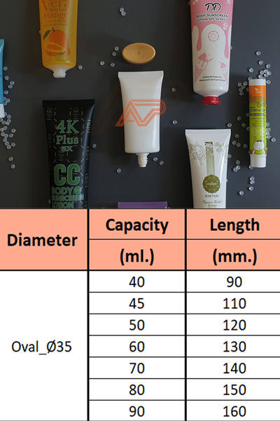 หลอดPE ขนาด Ø35 วงรี